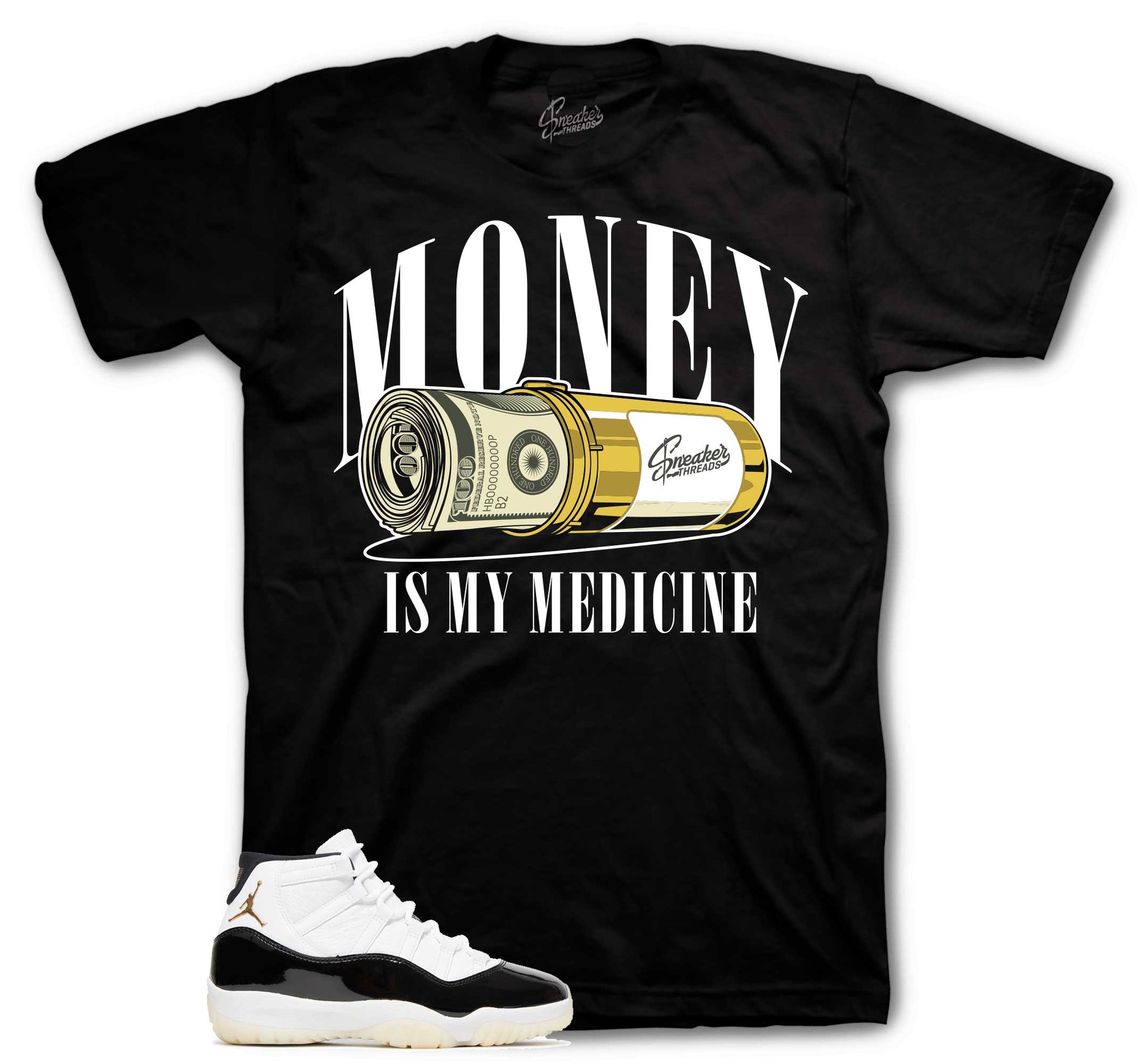 Money Medecine T-Shirt - Retro 11 Gratitude Shirt
