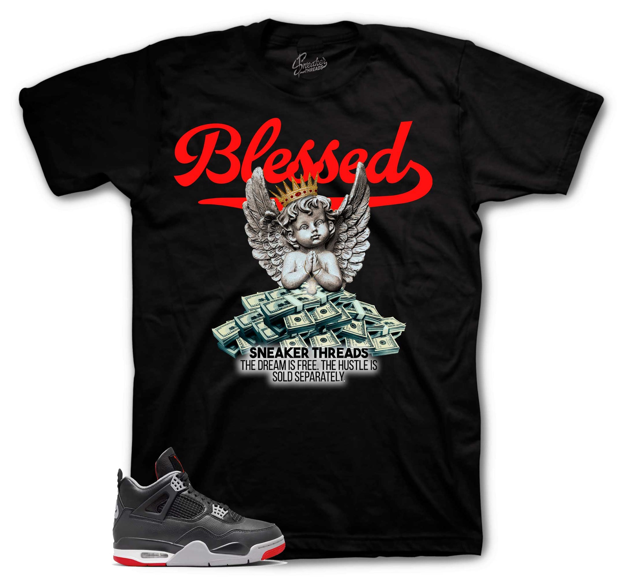 Blessed Angel T-Shirt - Retro 4 Bred Shirt