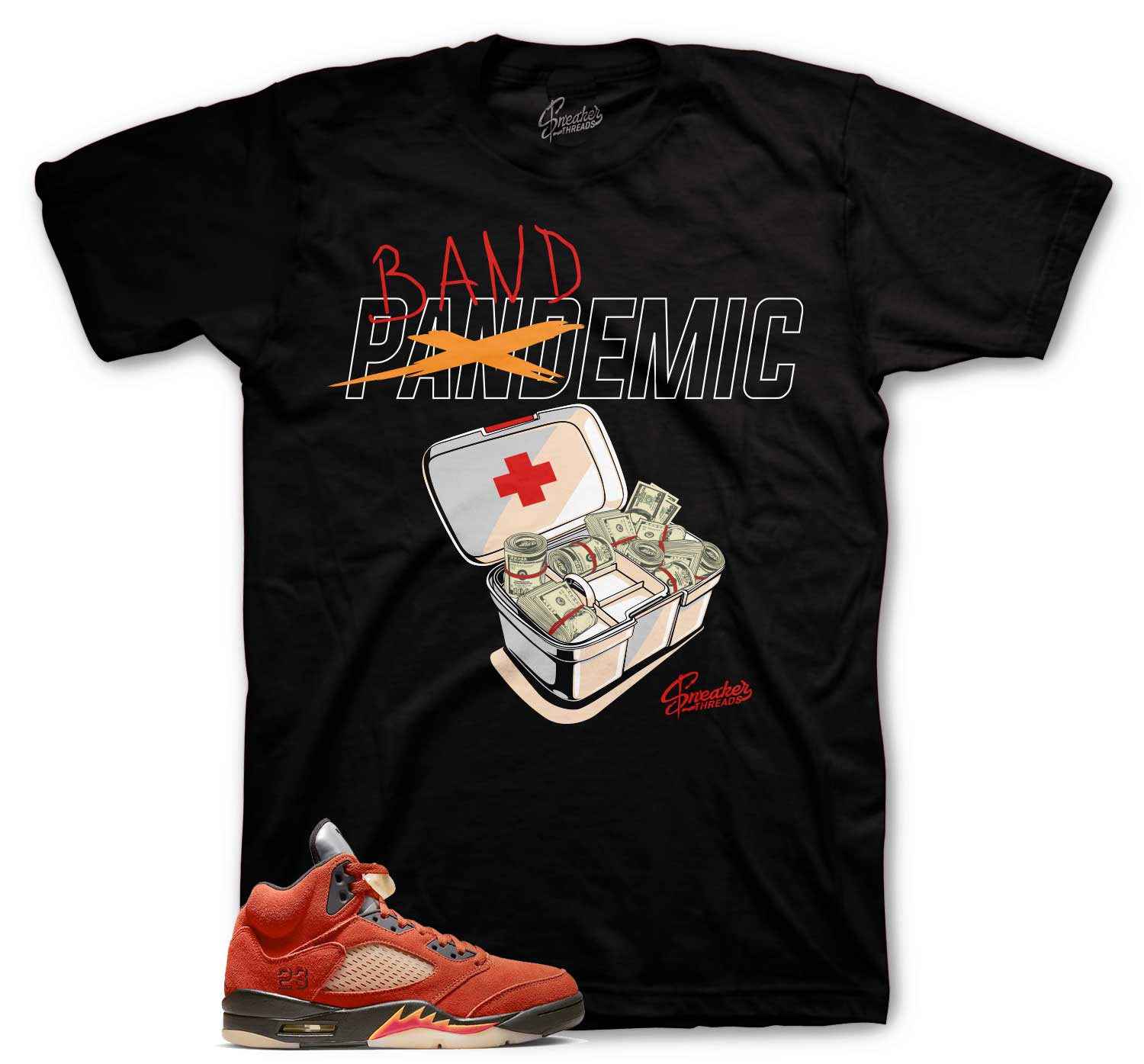 Bandemic T-Shirt - Retro 5 Dunk On Mars Shirt