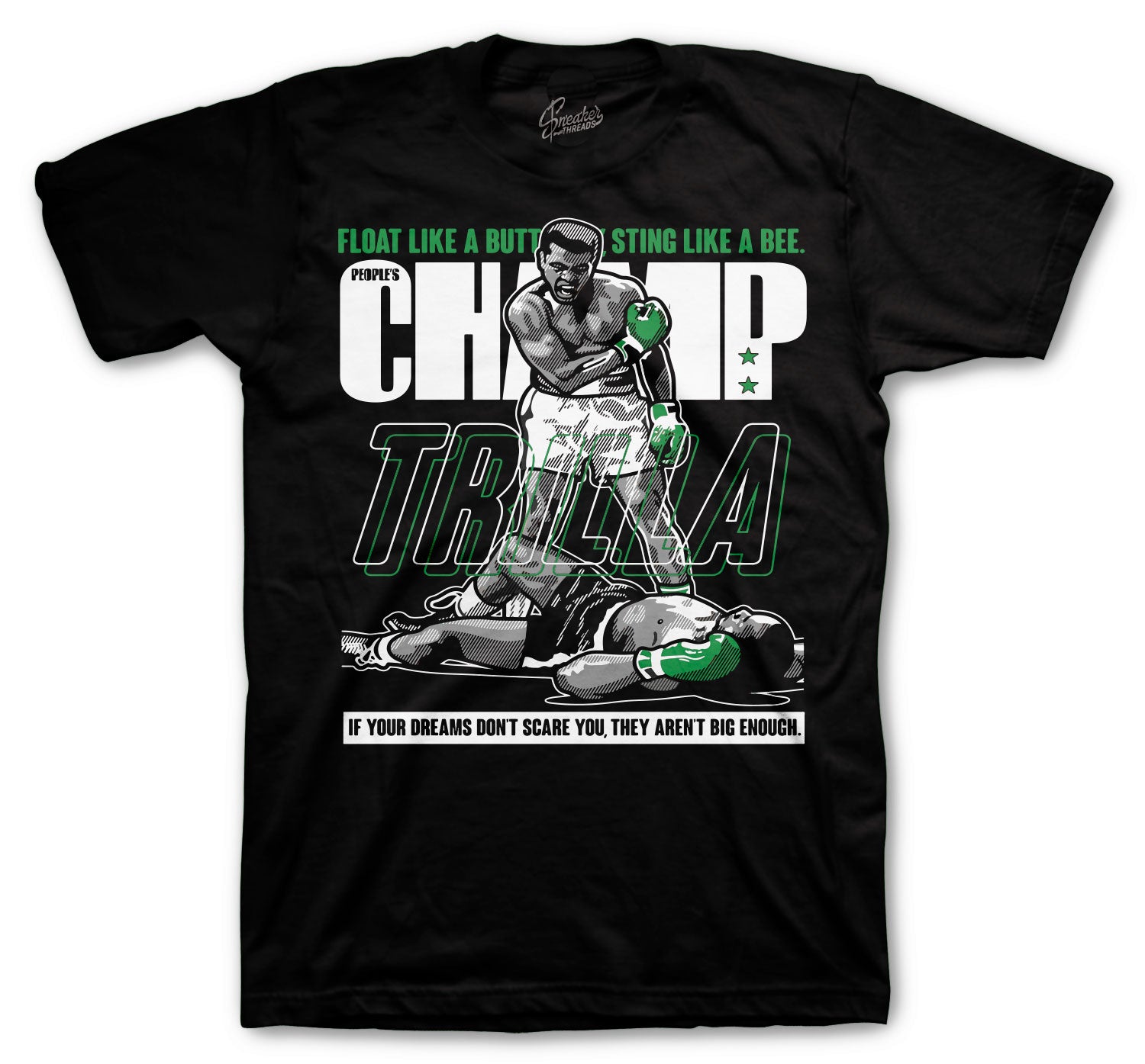 Trilla T-Shirt - Retro 3 Pine Green