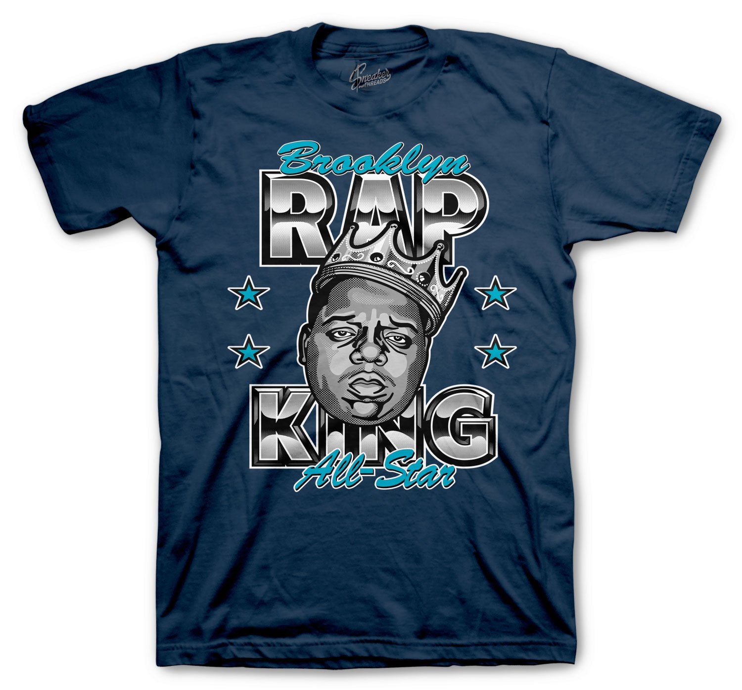 Rap King T-Shirt - Retro 13 Obsidian