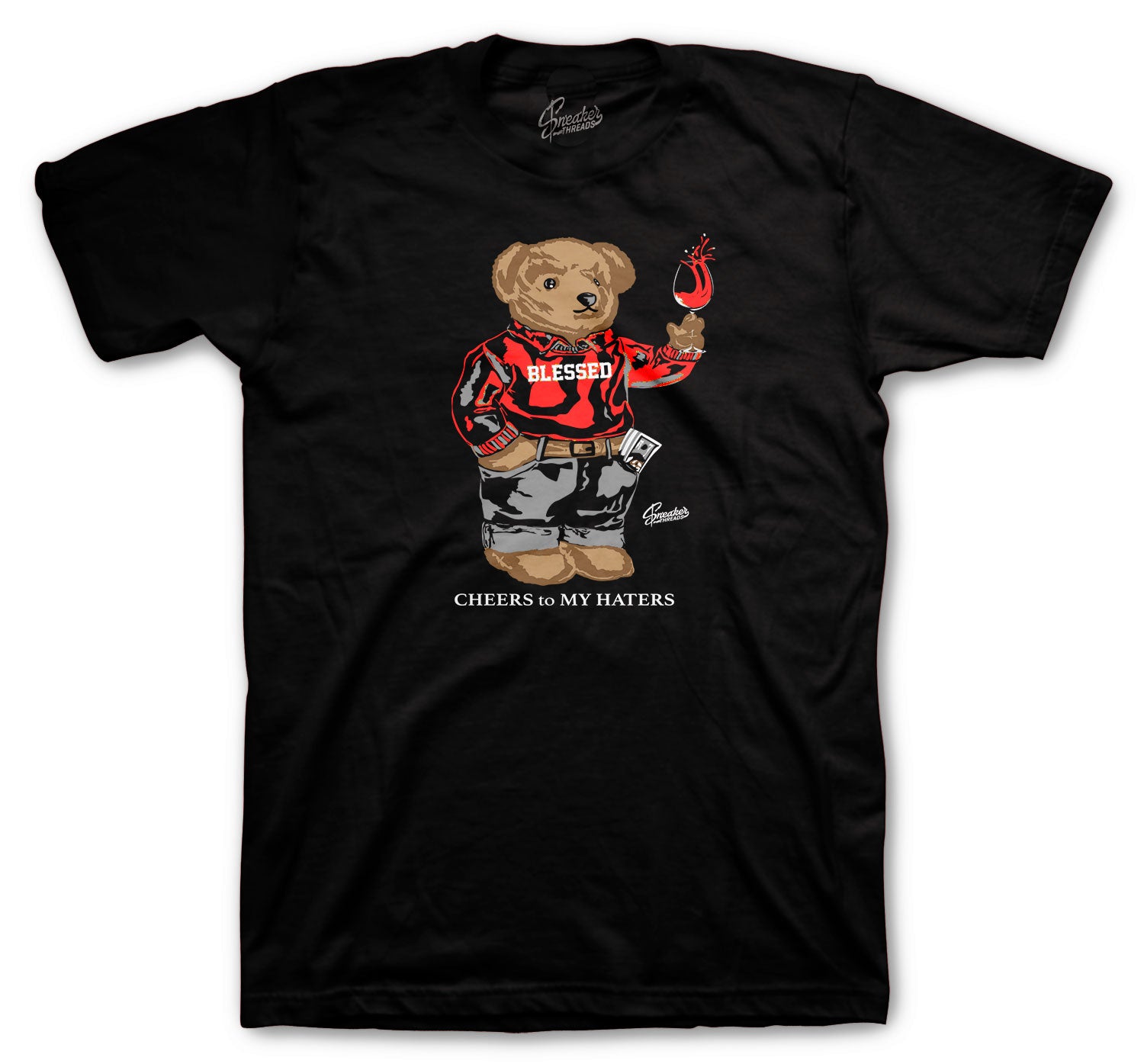 Cheers Bear T-Shirt - Retro 4 Red Thunder