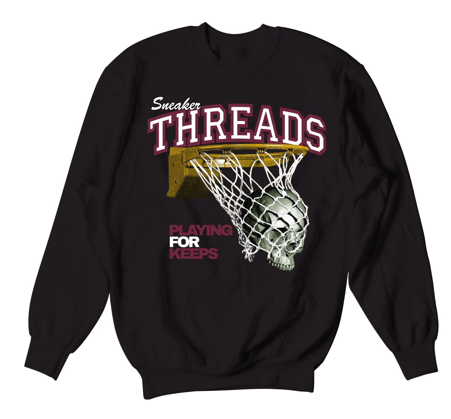 Playing For Keeps Sweater - Retro 6 Bordeaux
