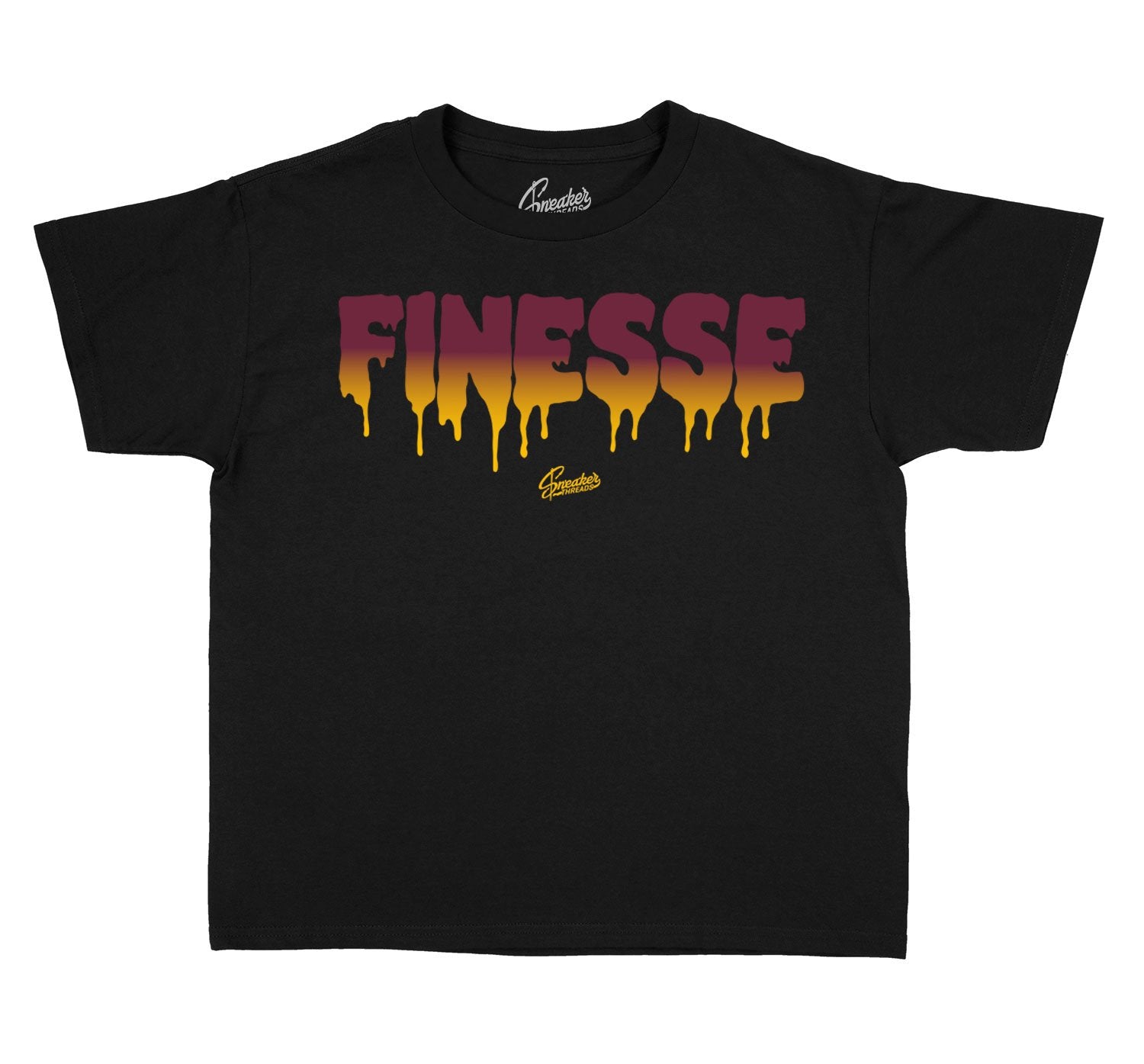 Kids Finesse T-Shirt - Retro 6 Bordeaux