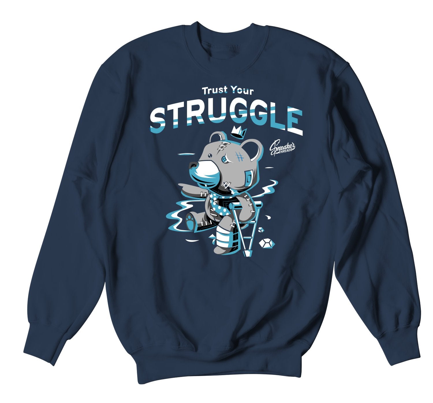 Trust Your Struggle Sweater - Retro 13 Obsidian