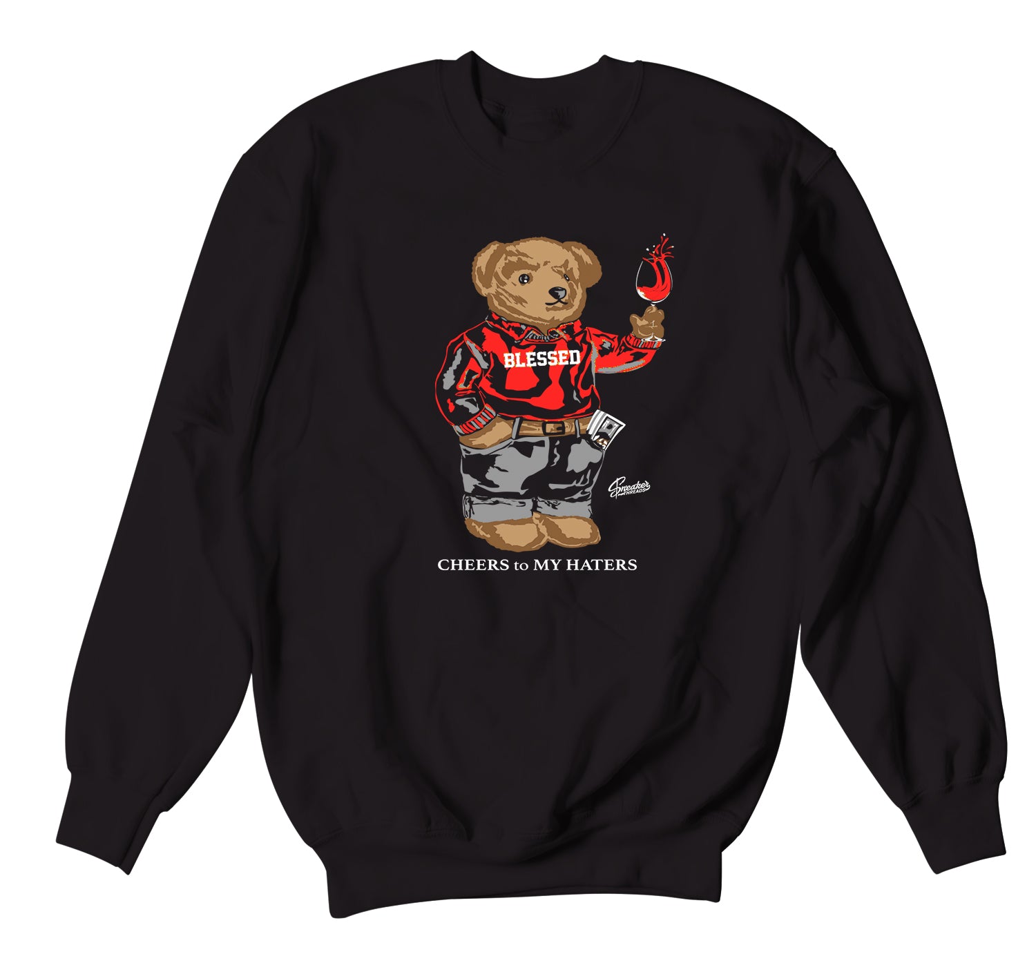 Cheers Bear Sweater - Retro 4 Red Thunder