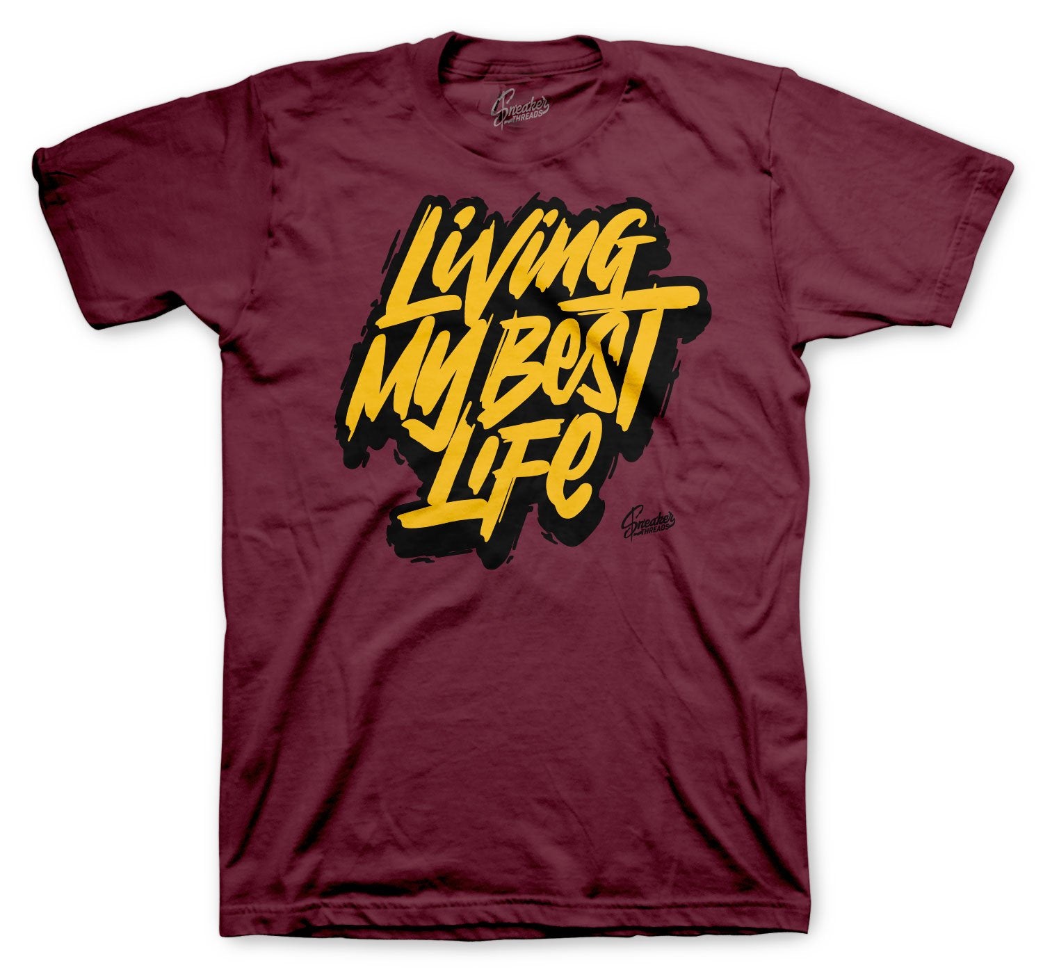 Livin Life T-Shirt - Retro 6 Bordeaux
