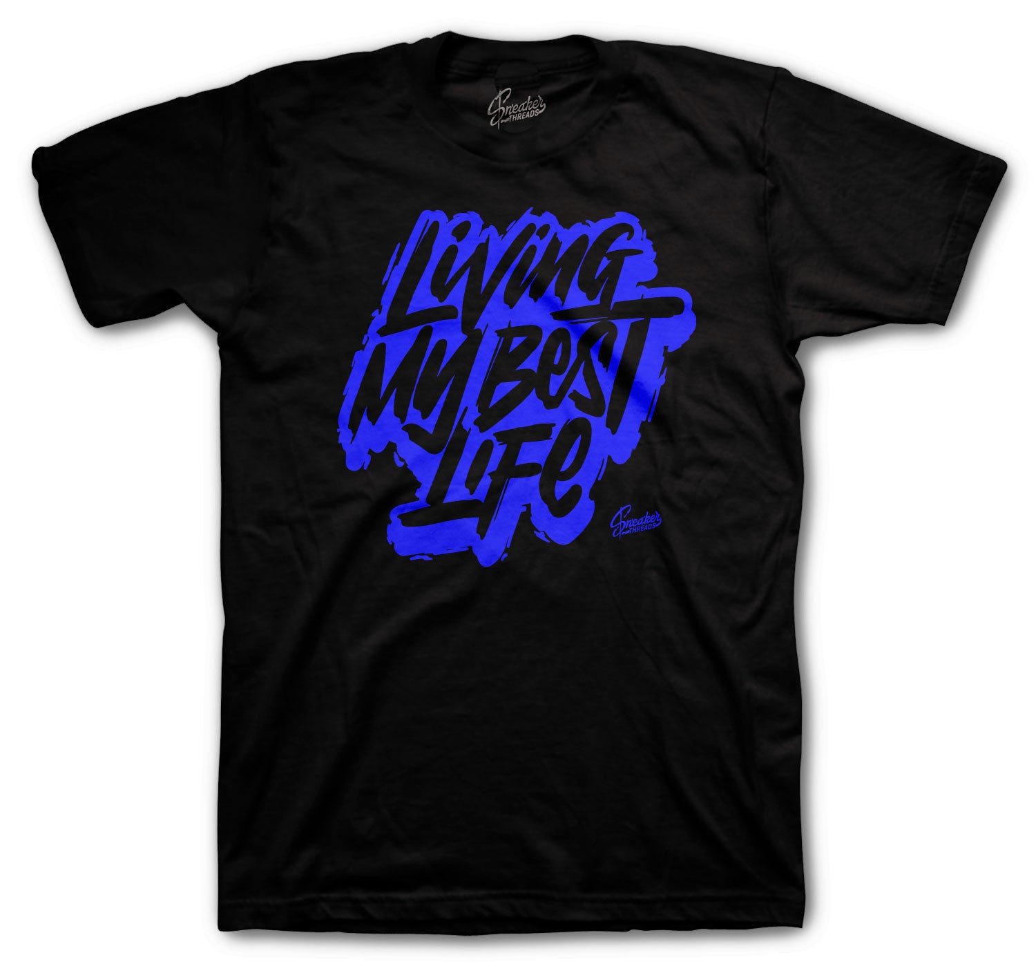 Living Life T-Shirt - Retro 5 Racer Blue Shirt