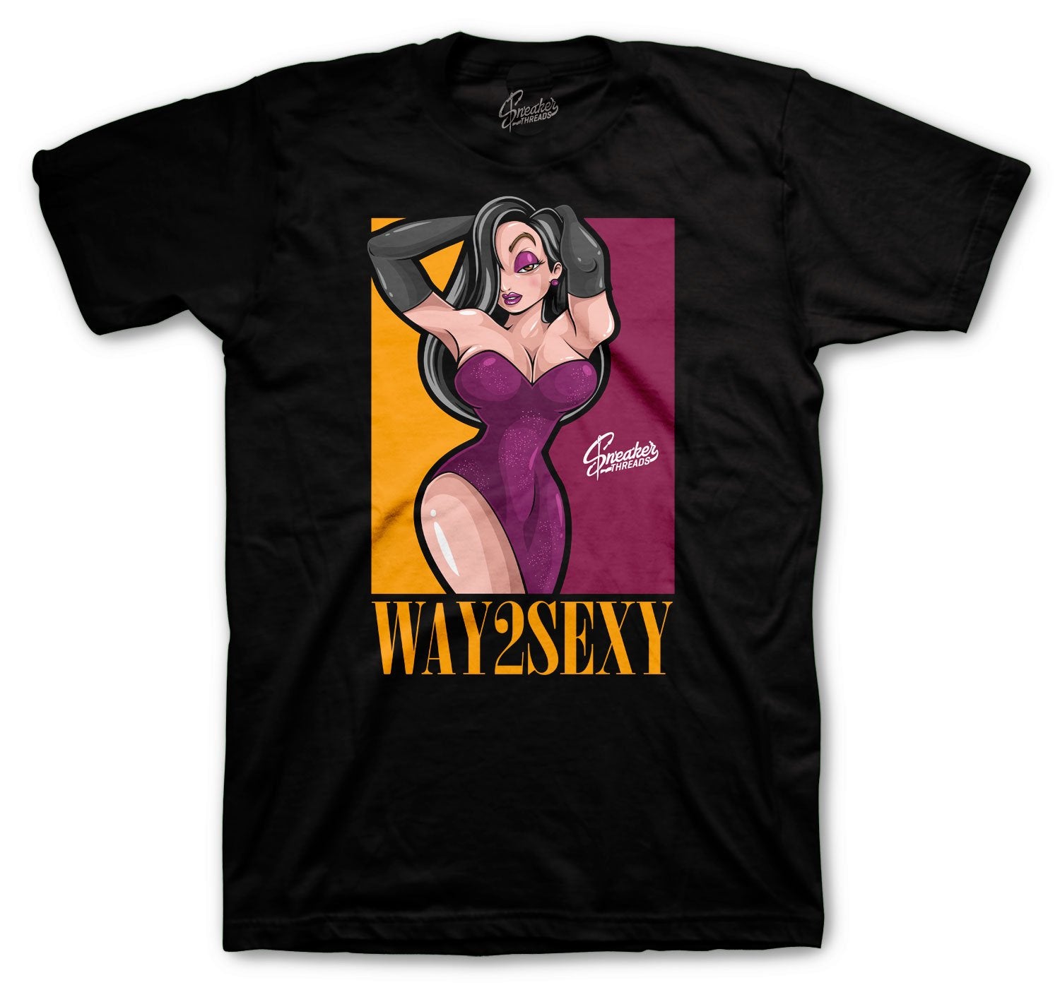 Way Too Sexy T-Shirt - Retro 6 Bordeaux