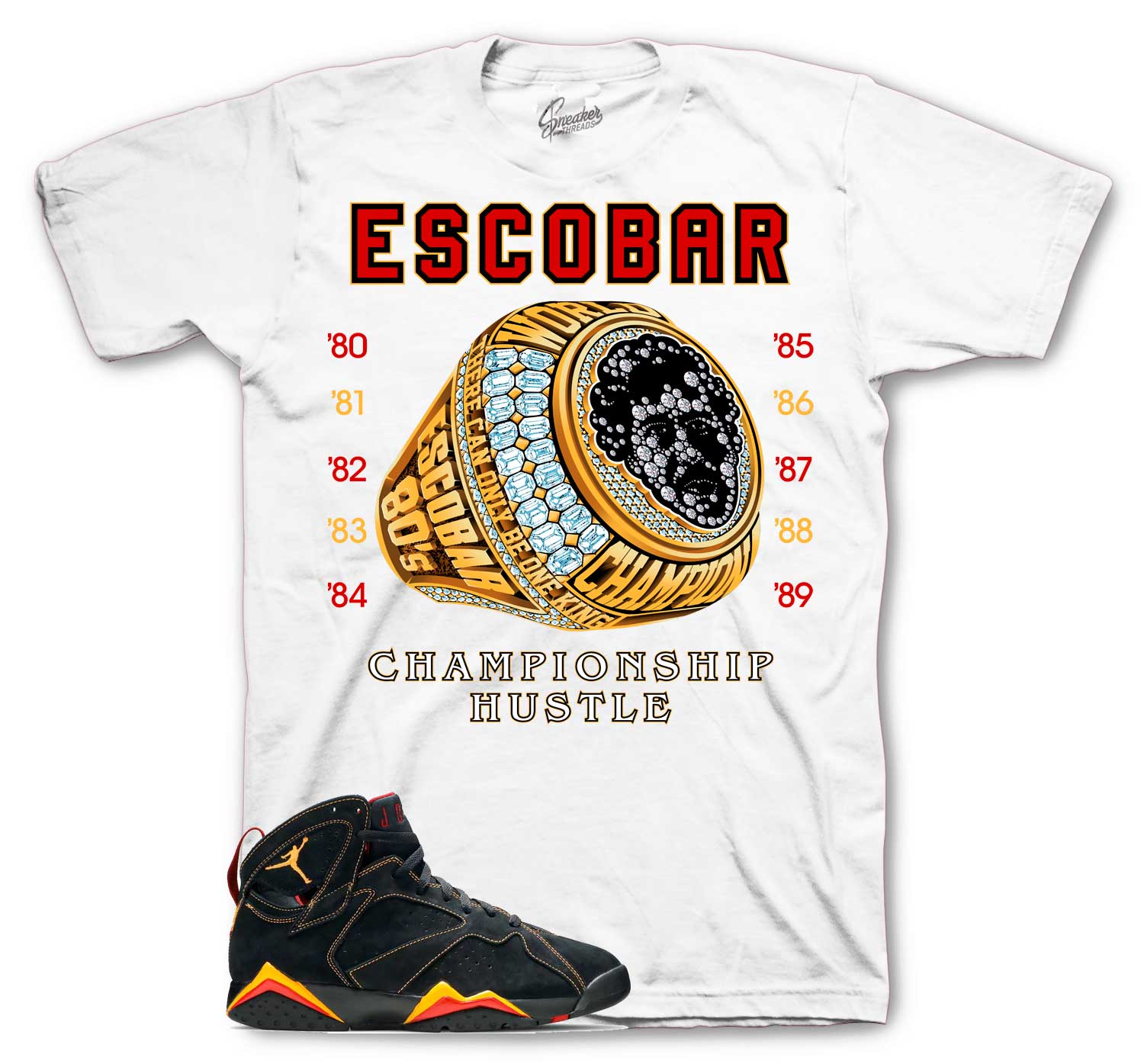 Champ Hustle T-Shirt - Retro 7 Citrus Shirt