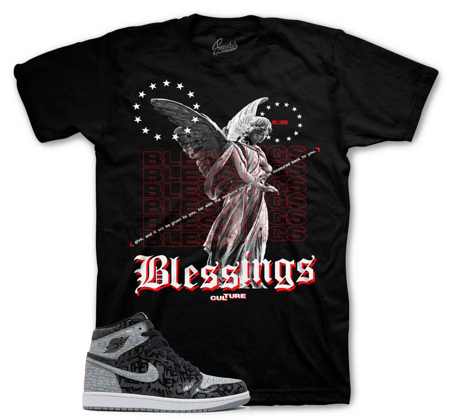 Blessings Angel T-Shirt - Retro 1 Rebellionaire Shirt