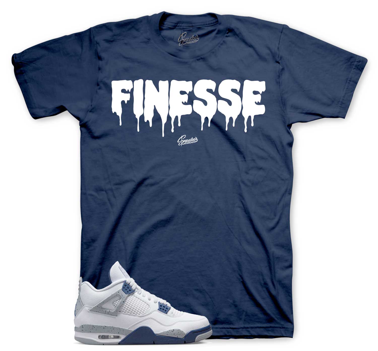 Finesse T-Shirt - Retro 4 Midnight Navy