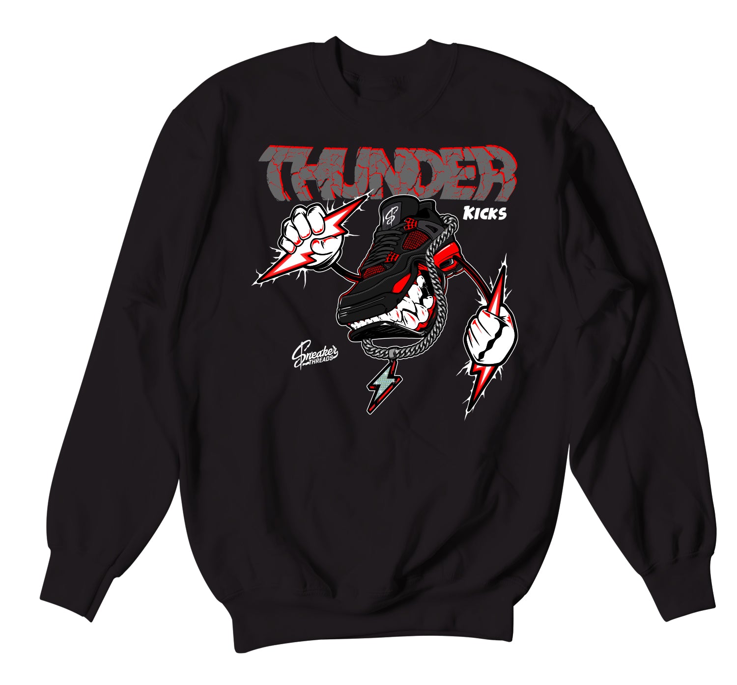 Kicks Sweater - Retro 4 Red Thunder