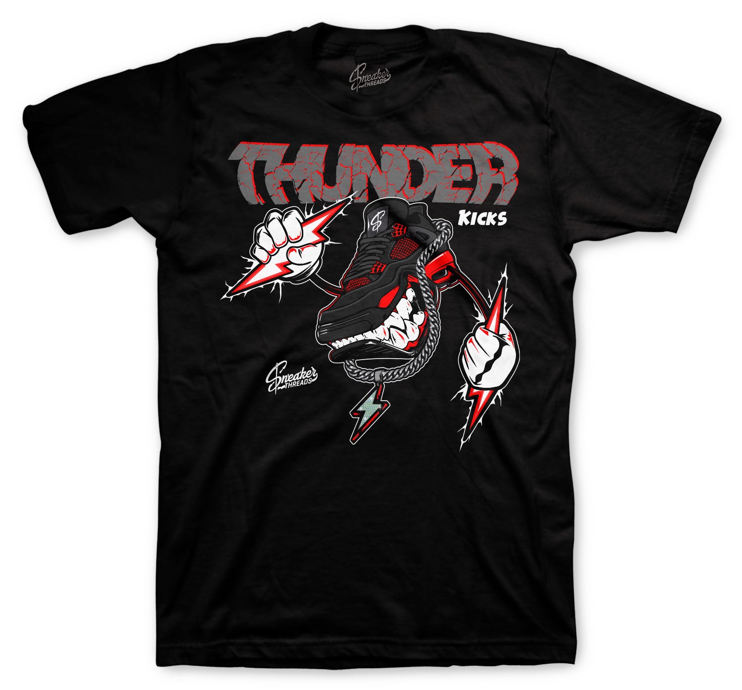 Kicks T-Shirt - Retro 4 Red Thunder
