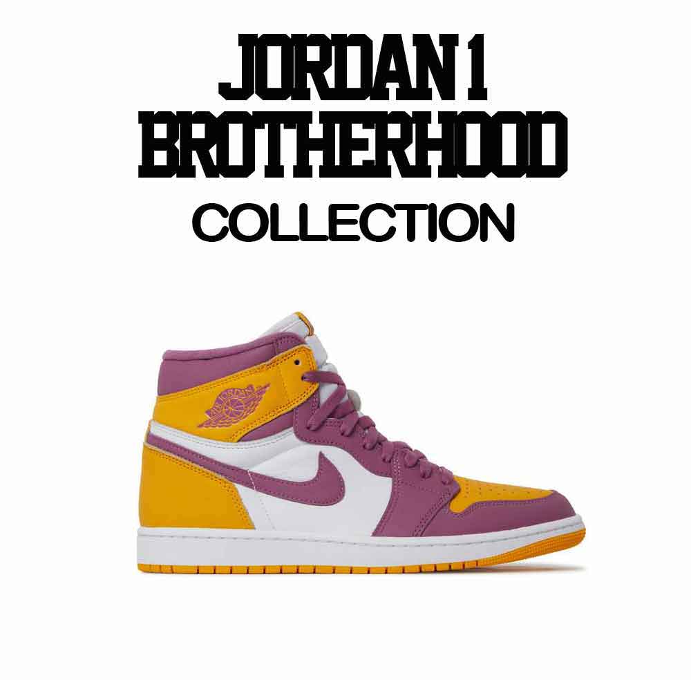 Jordan 1 brotherhood sneaker tees and outfits