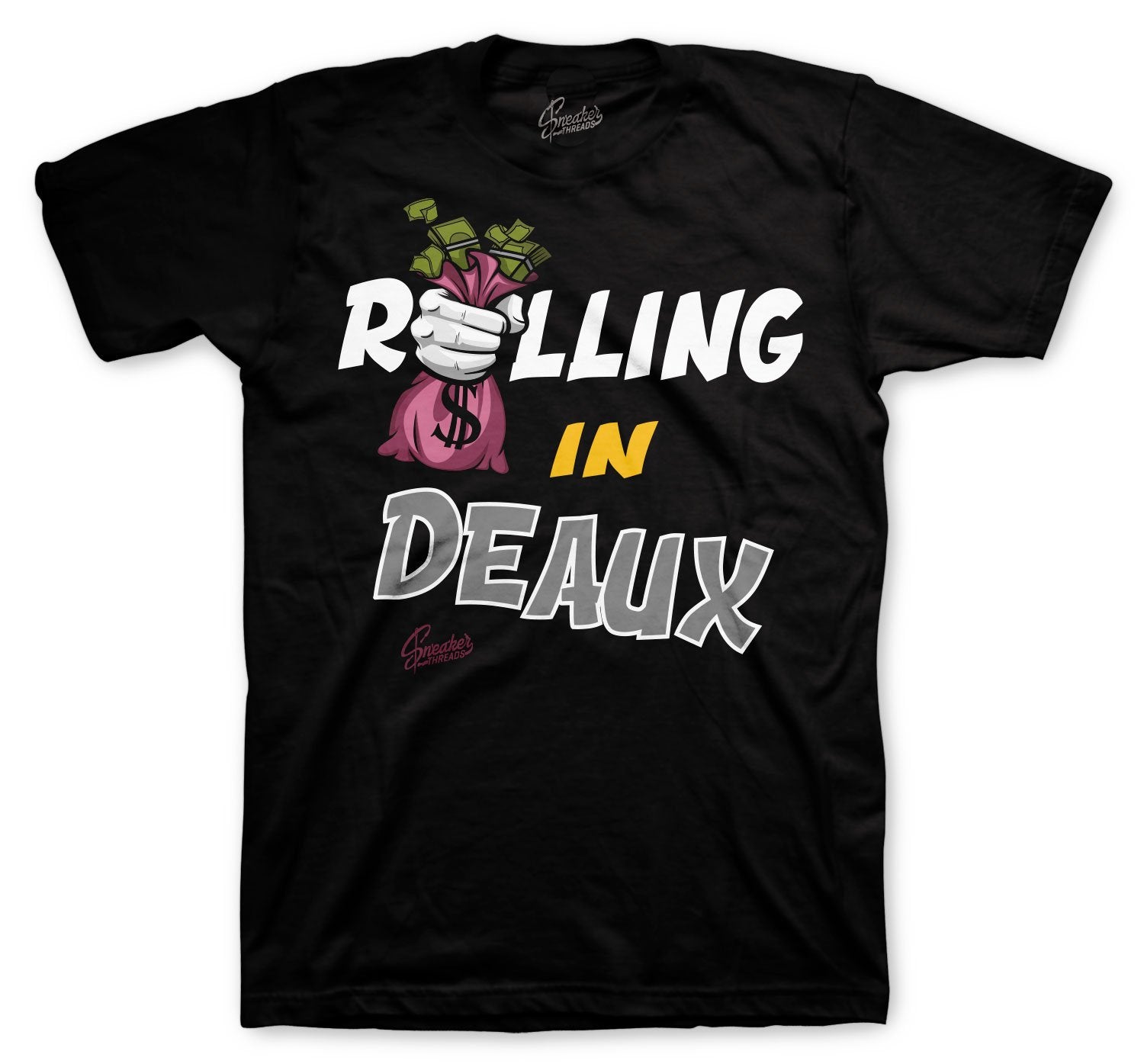 Rolling In Deaux T-Shirt - Retro 6 Bordeaux