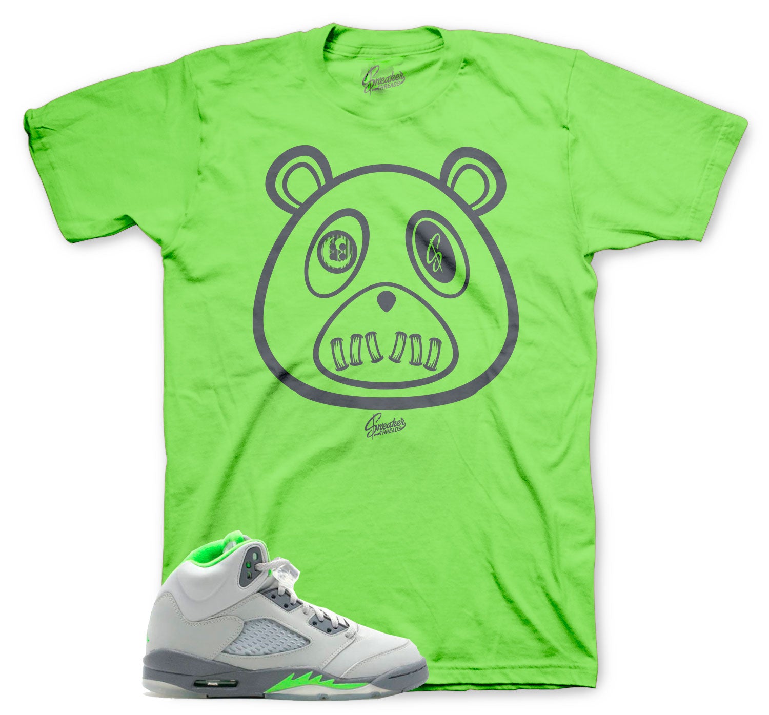 ST Bear T-Shirt - Retro 5 Green Bean Shirt