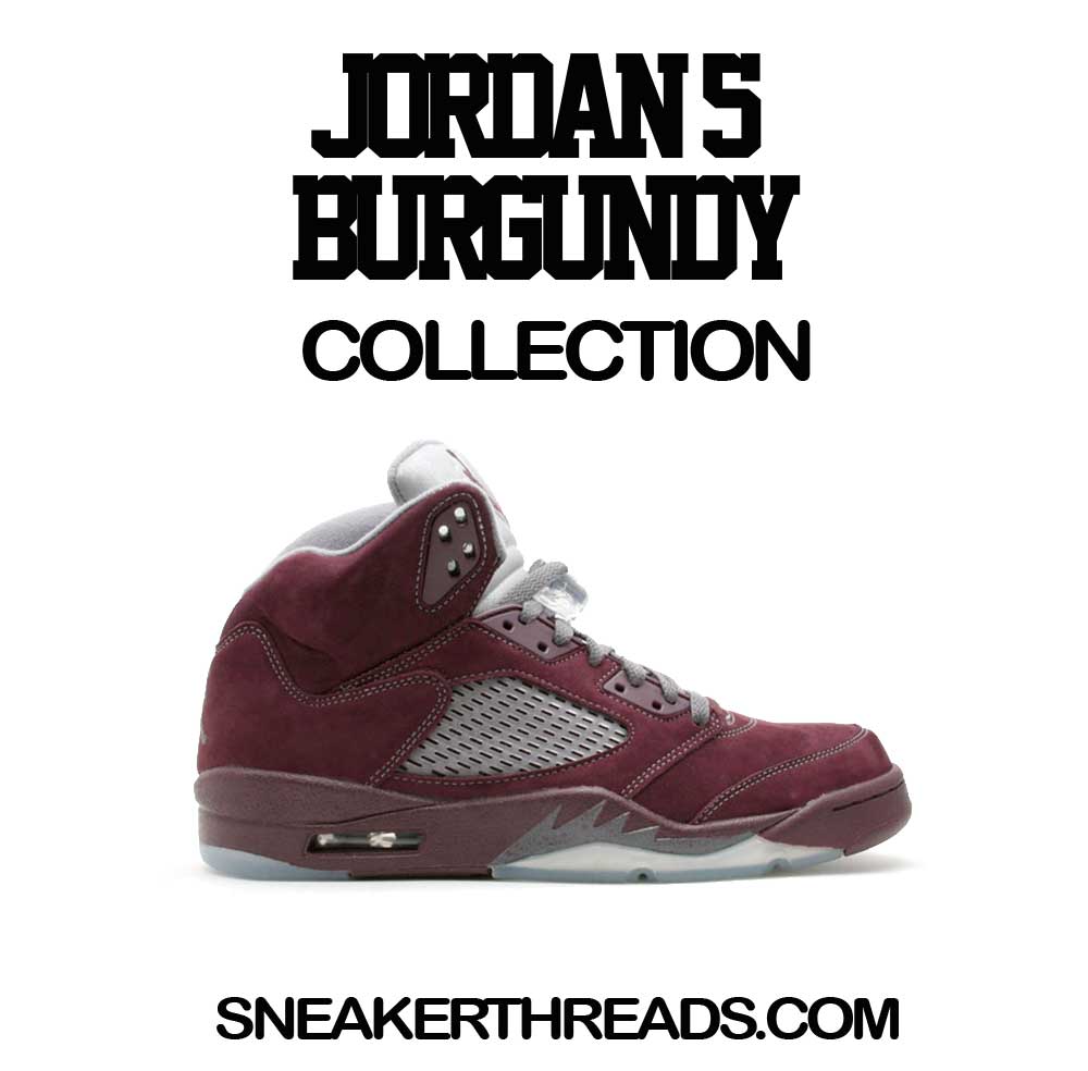 Fresh & Krispy T-Shirt - Retro 5 Burgundy Shirt