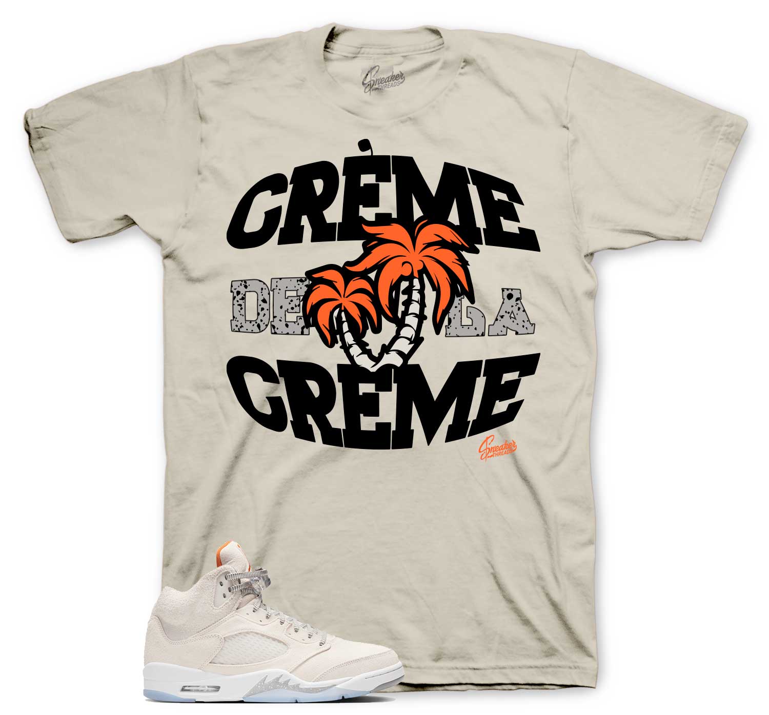 Creme T-Shirt - Retro 5 Craft Shirt