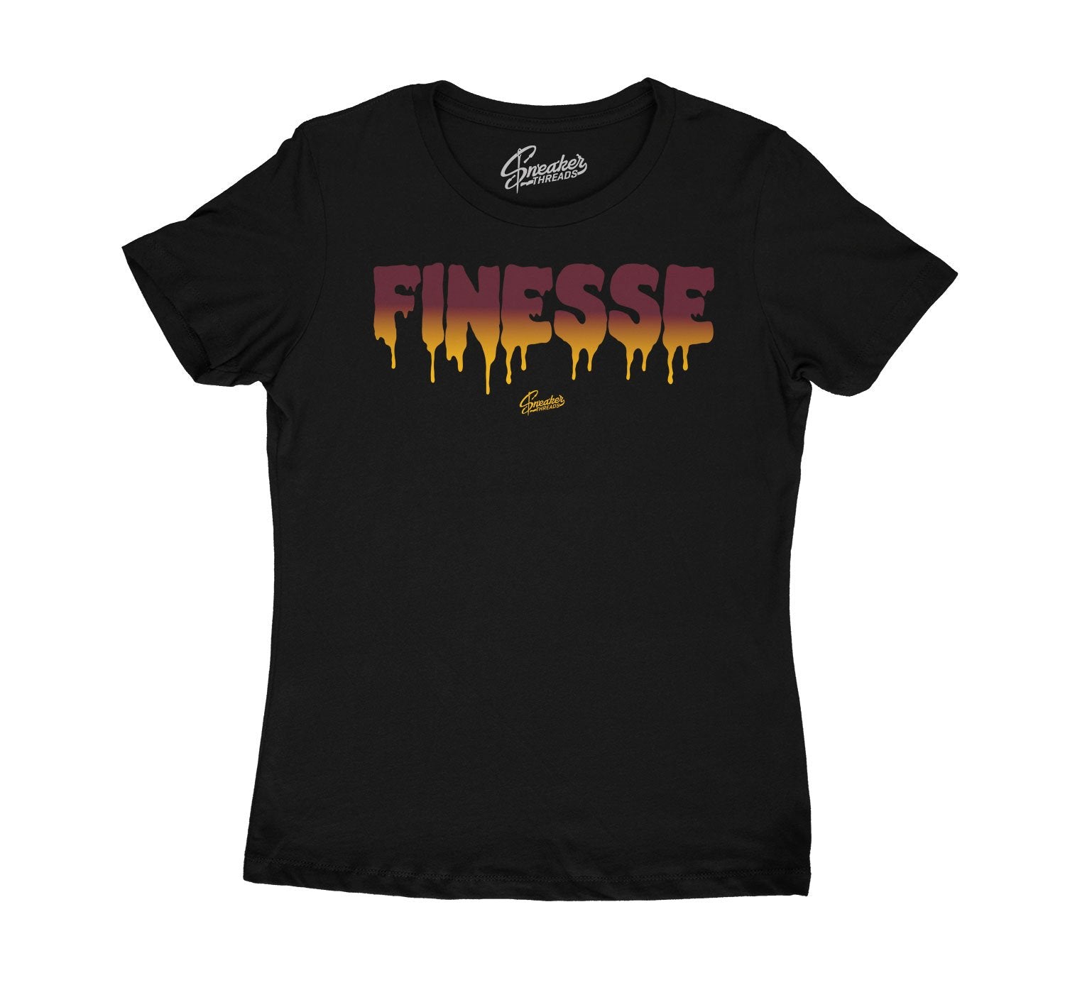 Womens Finesse T-Shirt - Retro 6 Bordeaux