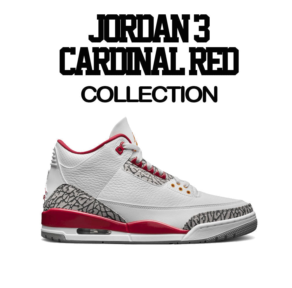 Jordan 3 cardinal red Sneaker tees