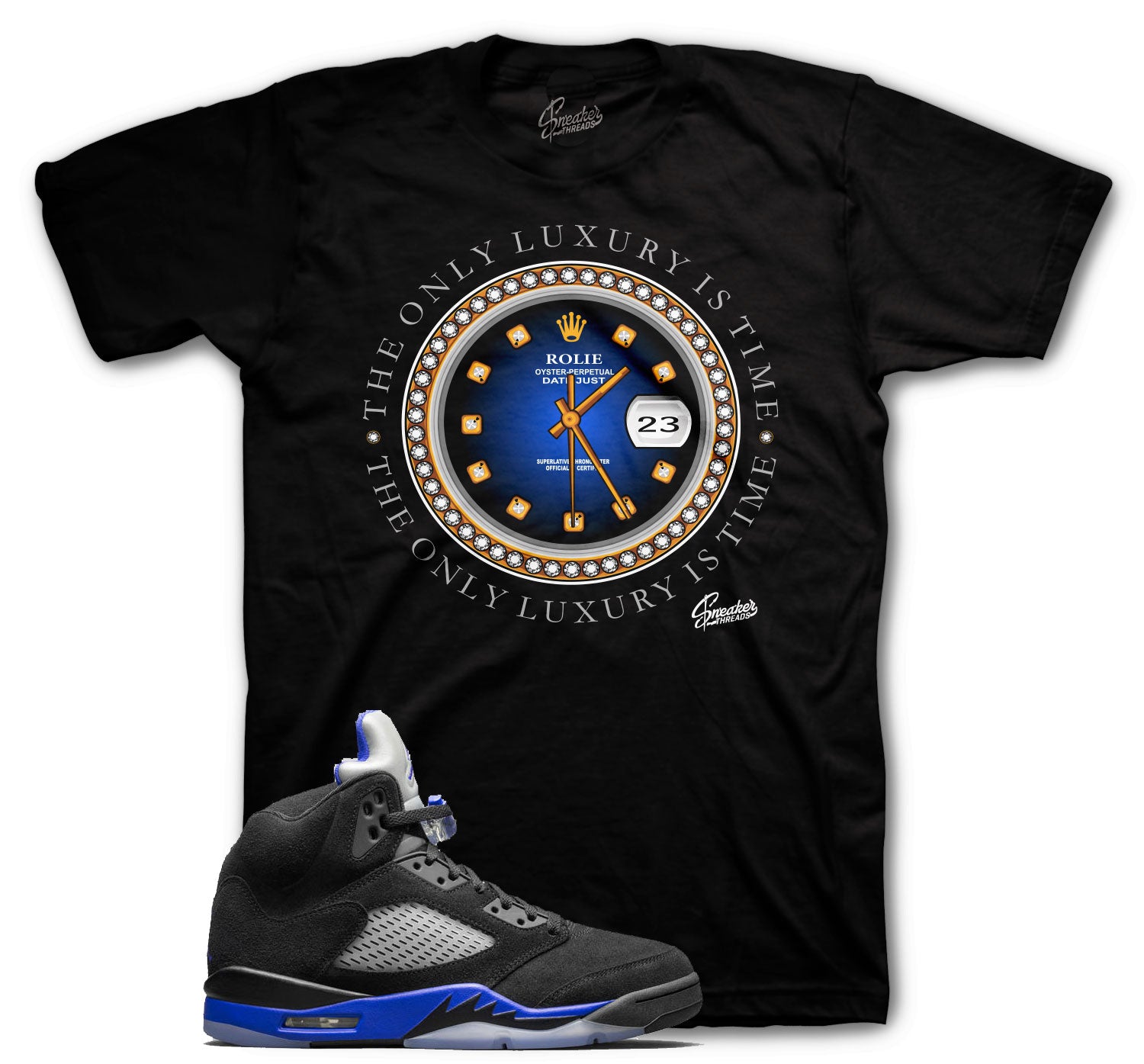 Rolie time T-Shirt - Retro 5 Racer Blue Shirt