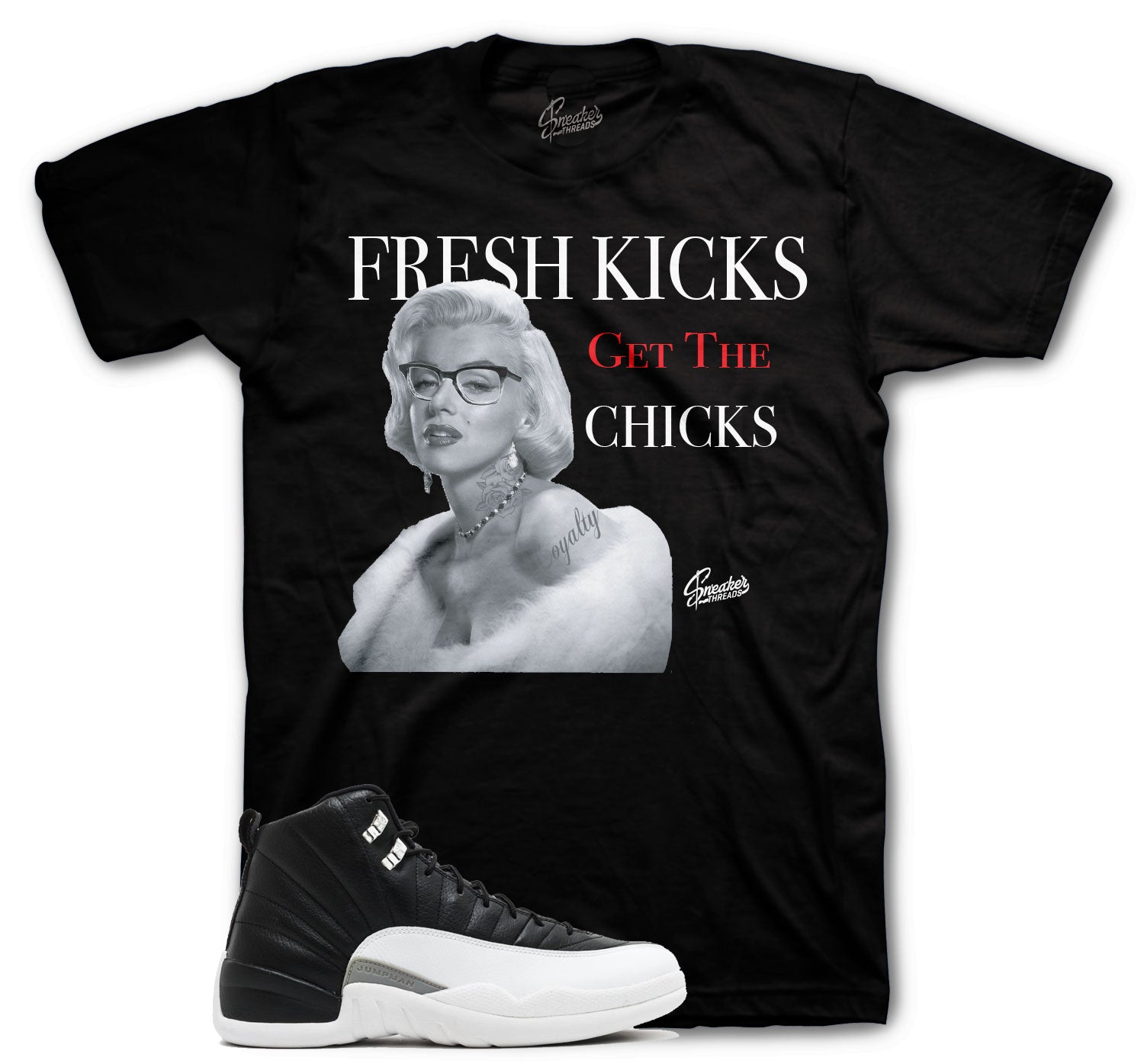 Jordan 12 playoff sneaker tees